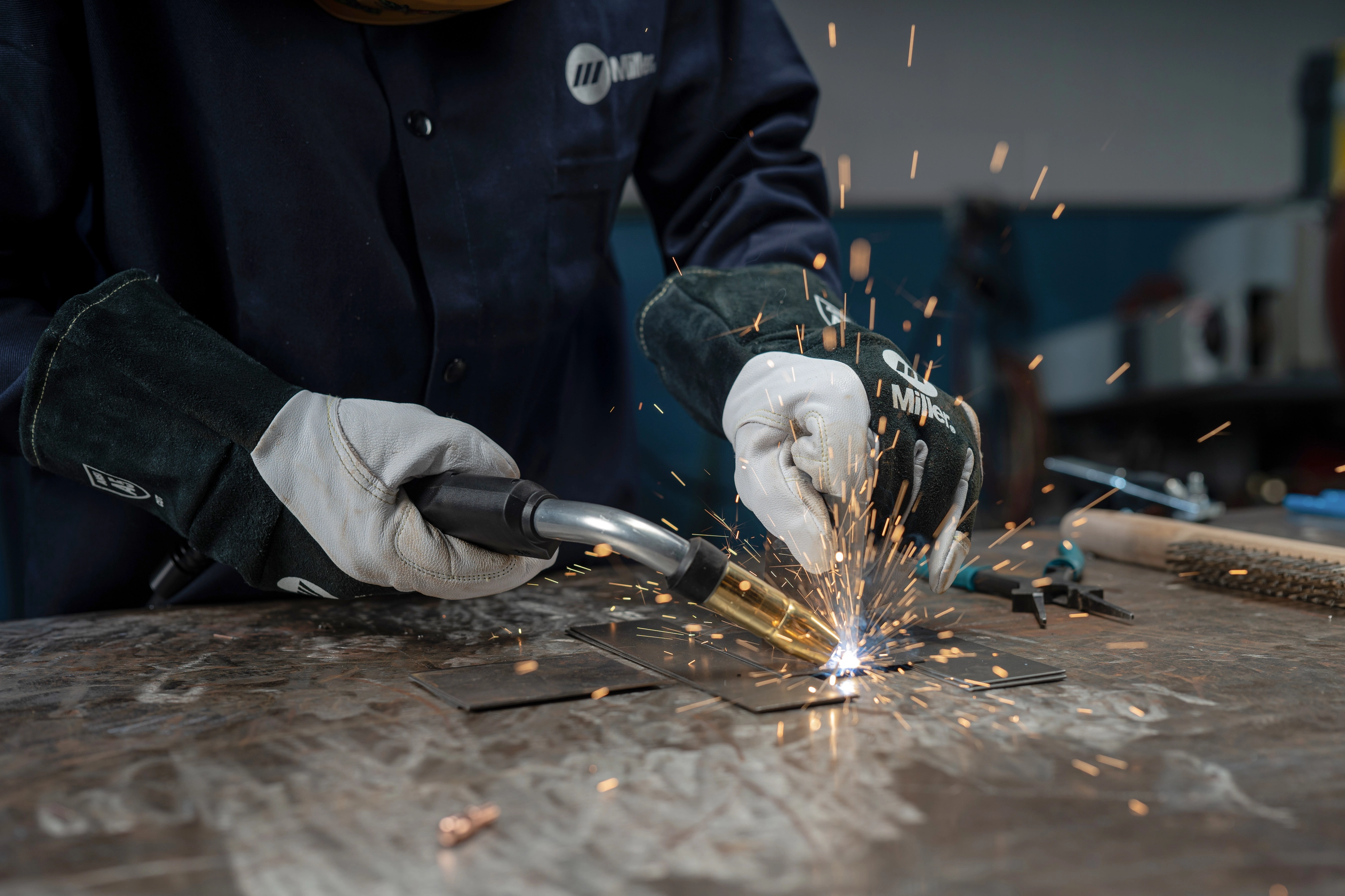 Bernard Wingman being used in a shop application setting
