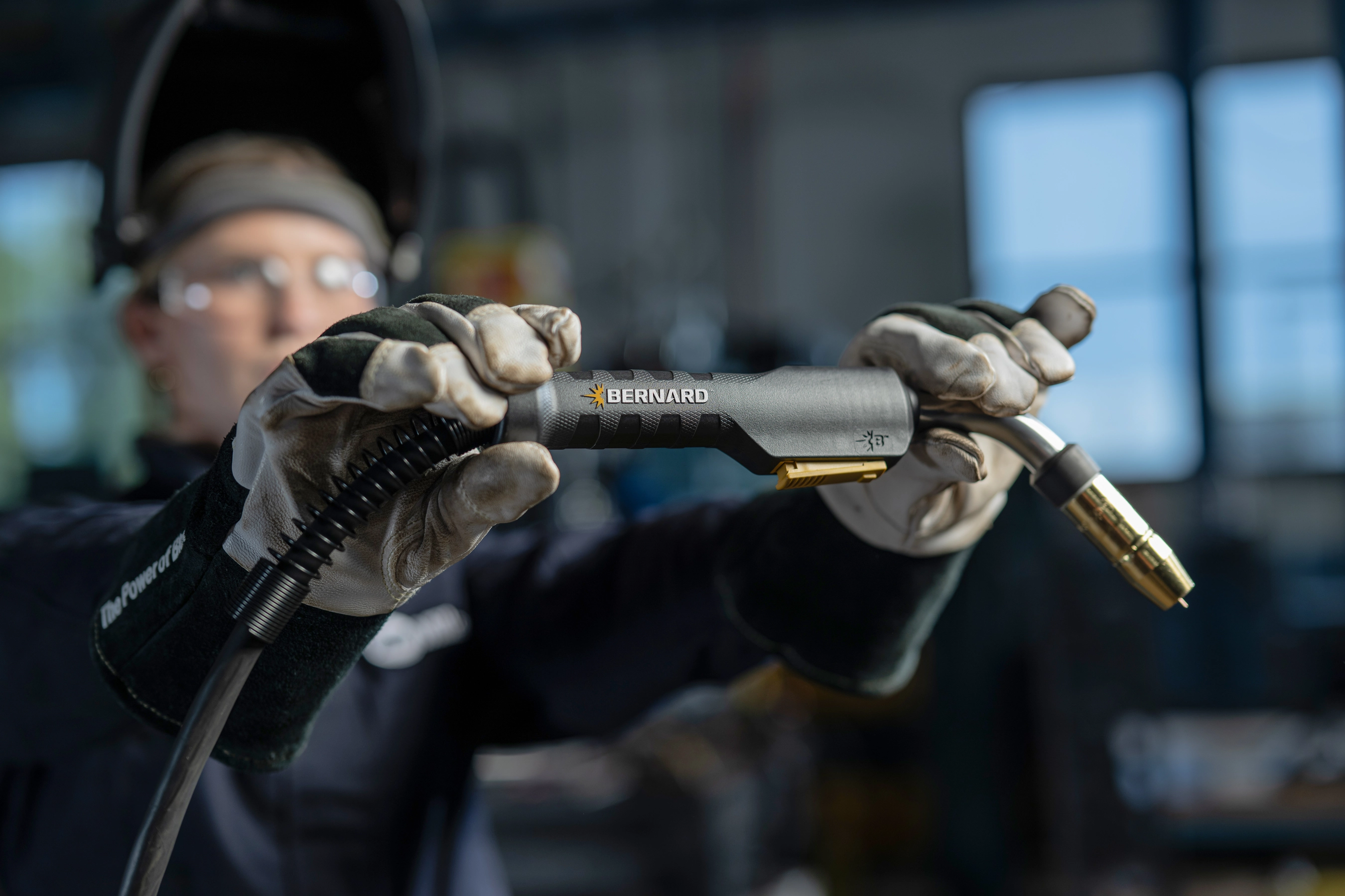 Bernard Wingman being used in a shop application setting