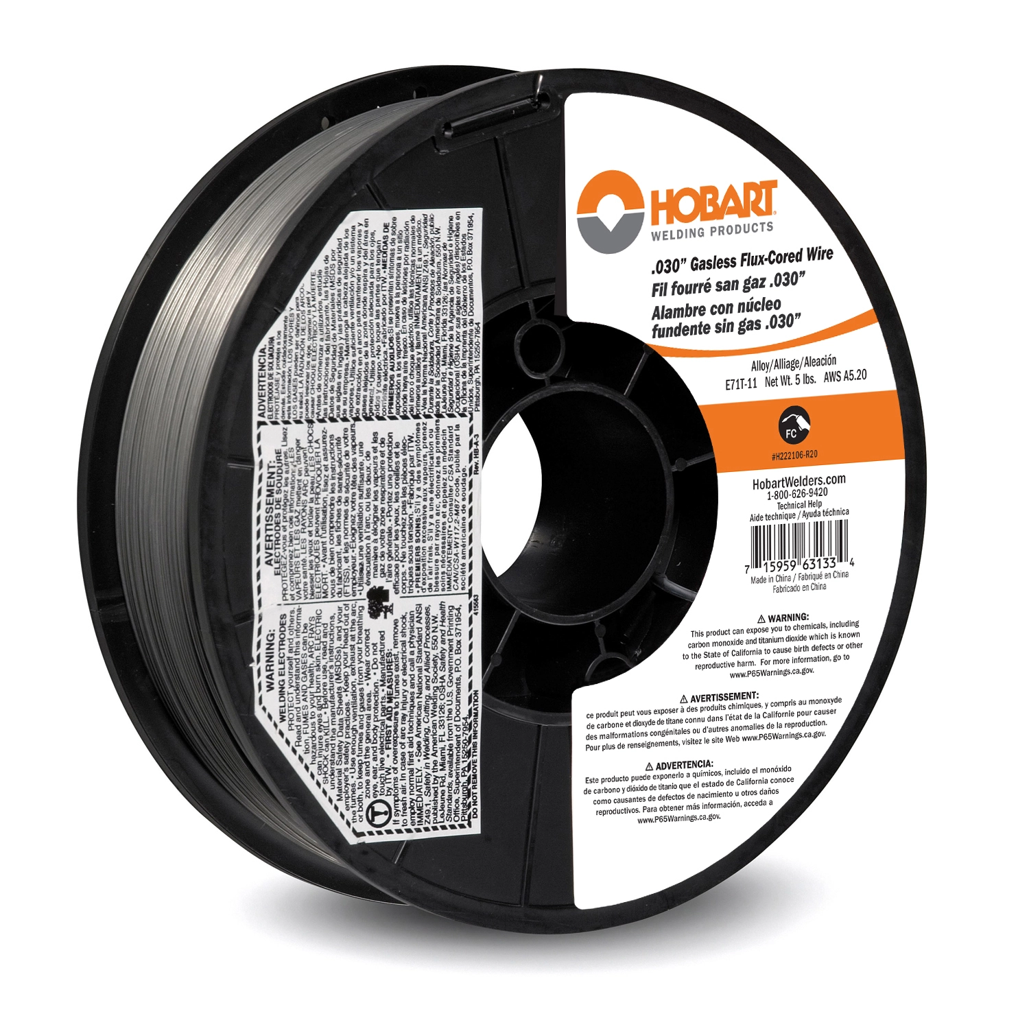 H222106-R20 .030 Flux-Cored Wire RF