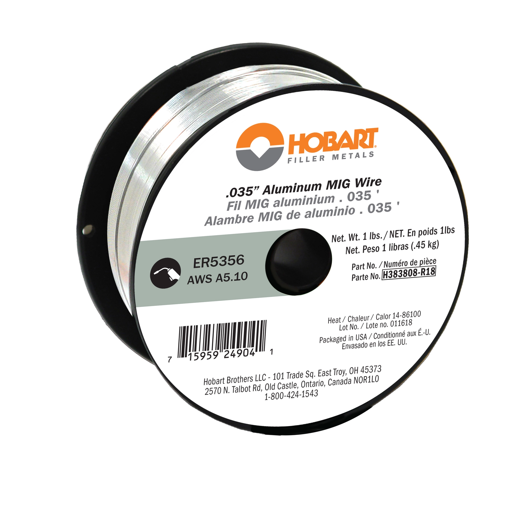 H381808-R18 ER5356 .035 Aluminum MIG Wire RF