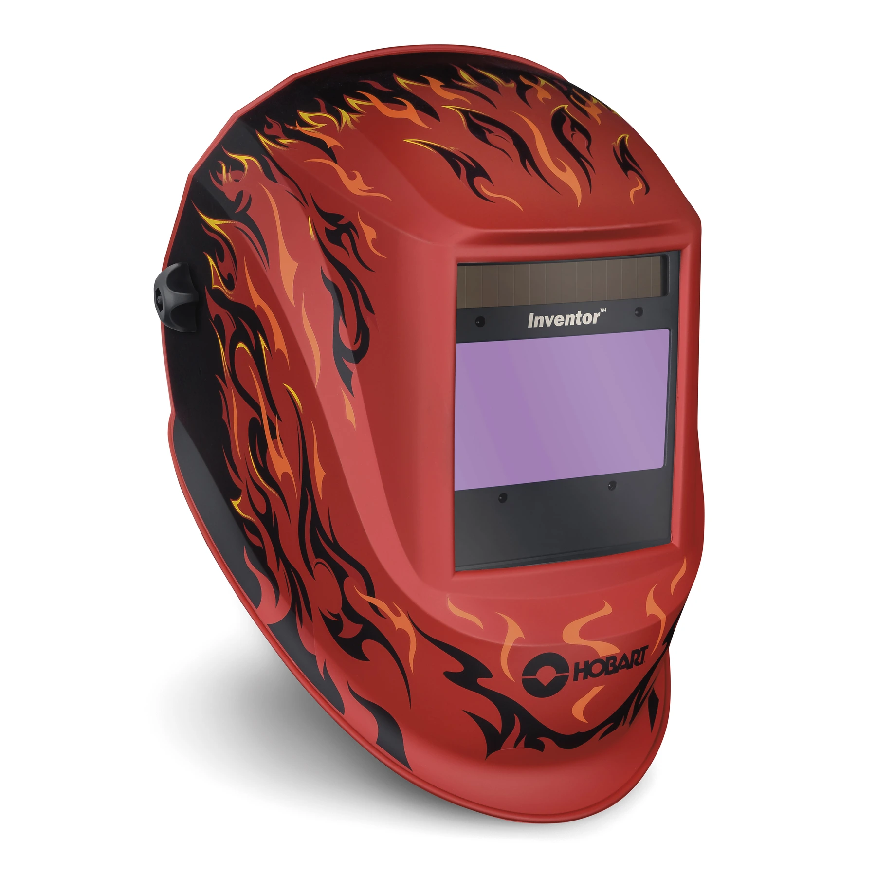 Hobart Welding Products Inventor Series Fiery graphic welding helmet right side view
