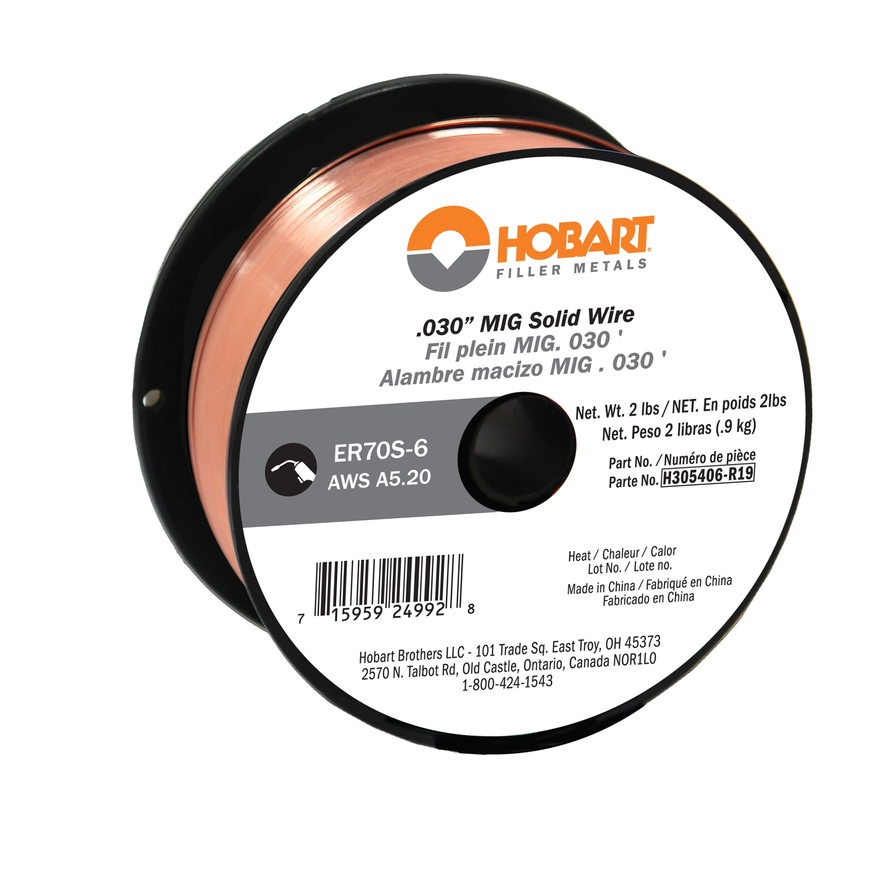 専用ページ(#606) ER 70S-6 Carbon Steel Solid Wire .024, 10 lb. Spool | HobartWelders