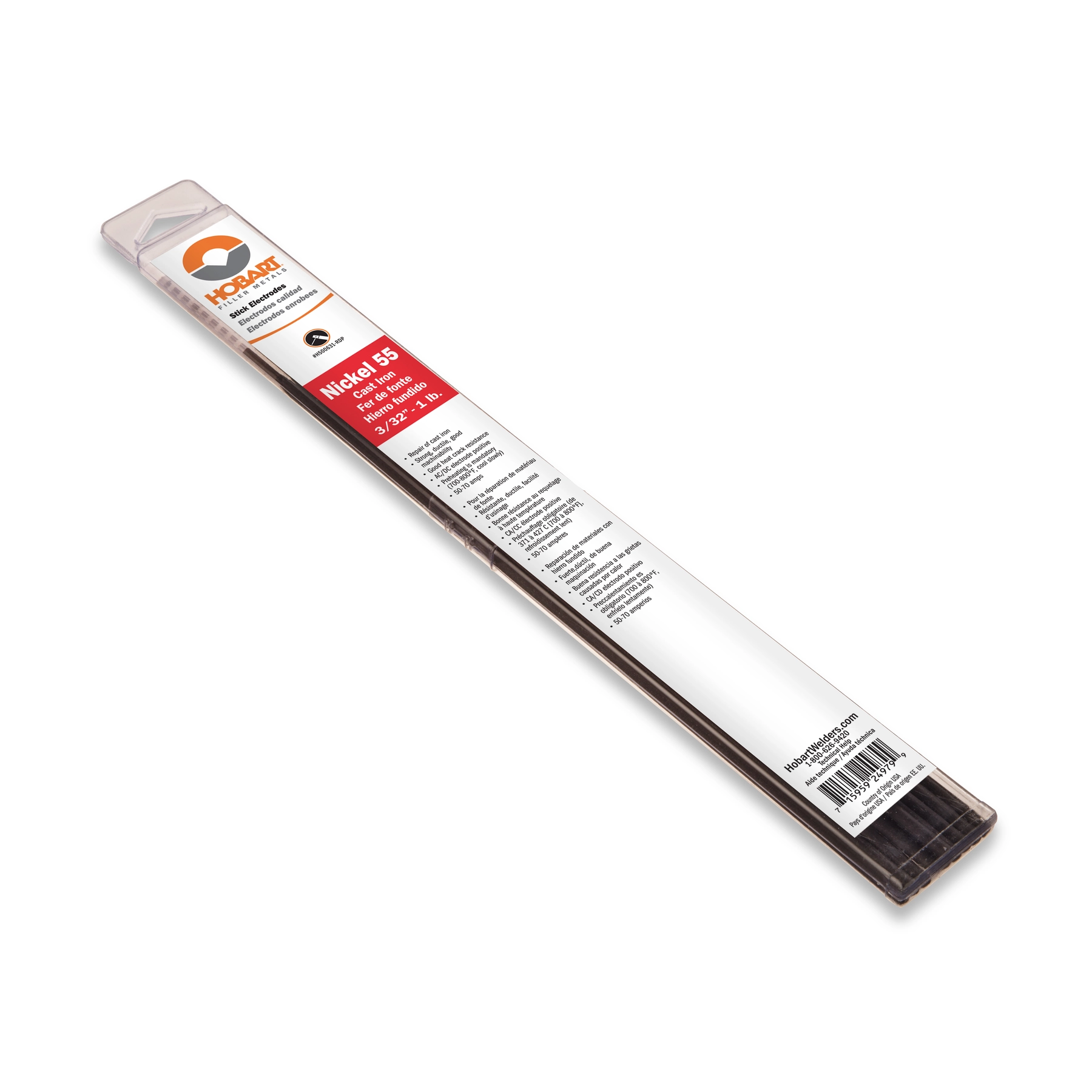 Nickel 55 3/32 in. Stick Electrode, 10 pk | HobartWelders