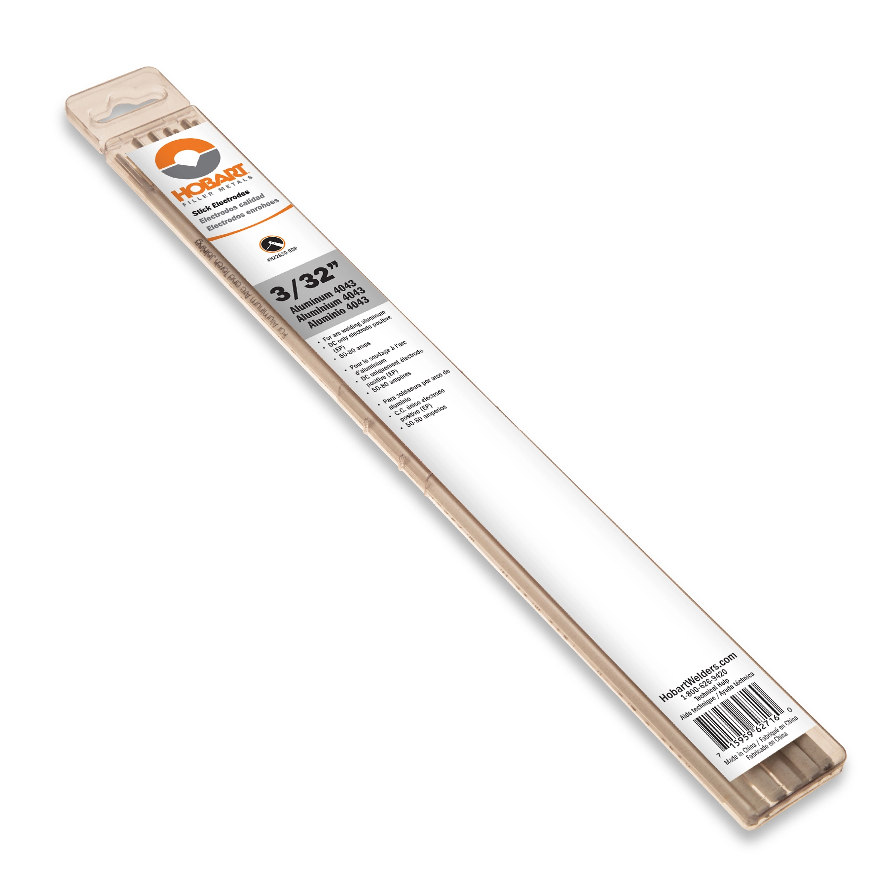 4043 1/8 in. Aluminum Stick Electrode, 10 pk | HobartWelders