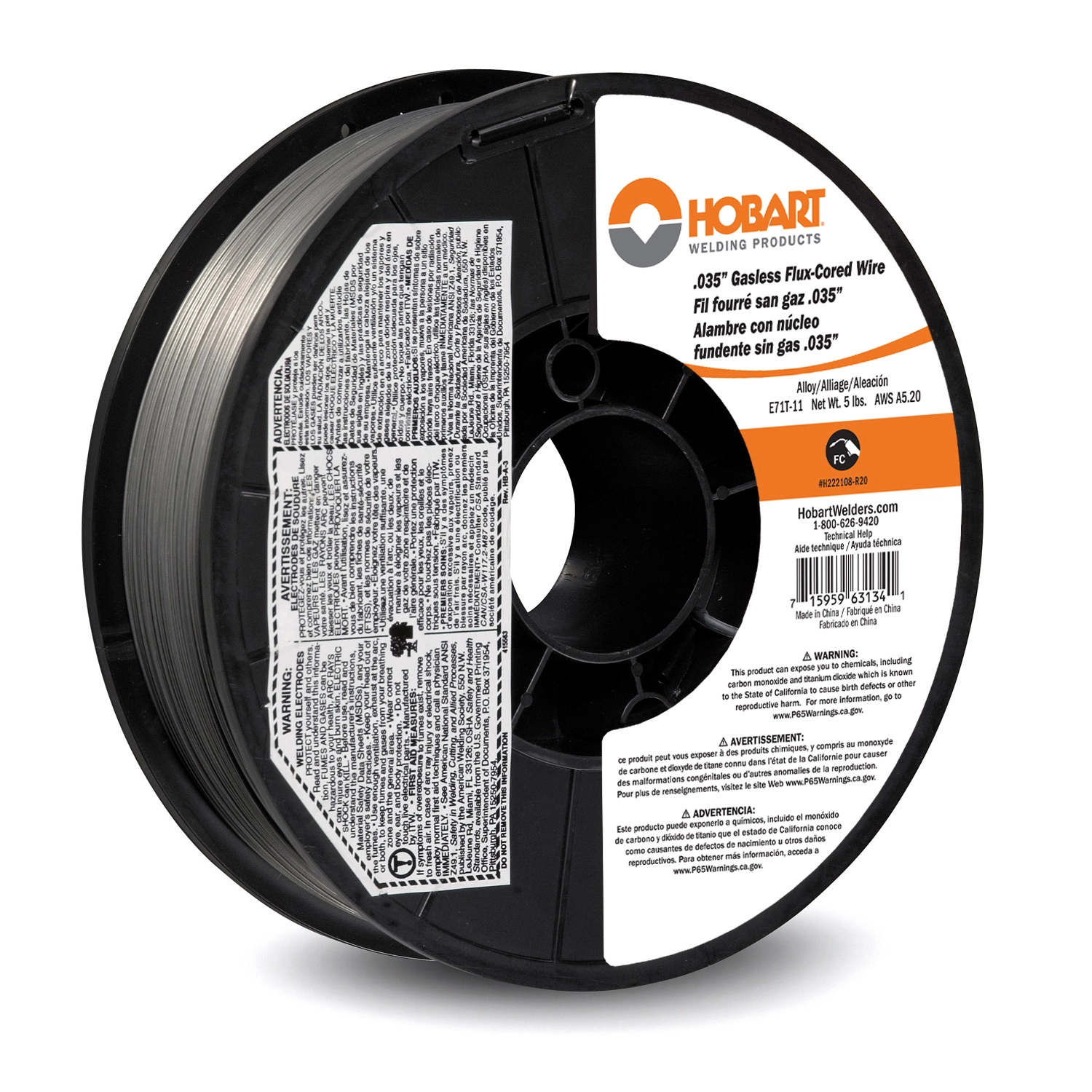 H222108-R20 .035 Flux-Cored Wire RF