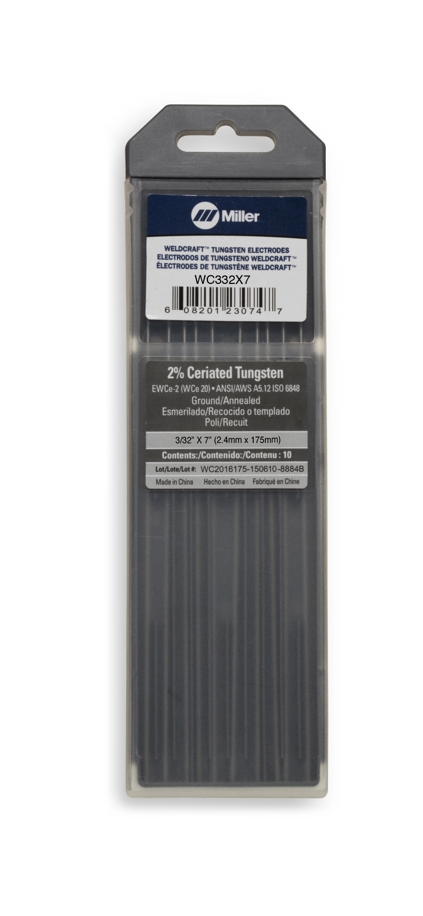 Weldcraft™ Tungsten, 2% Ceriated, 3/32 in. x 7 in. (2.4 mm x 175