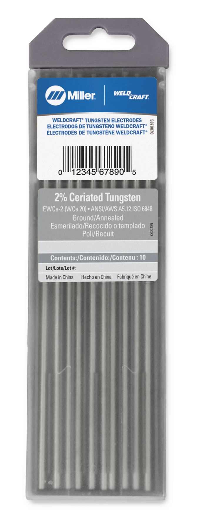 Tungsten 2 Ceriated