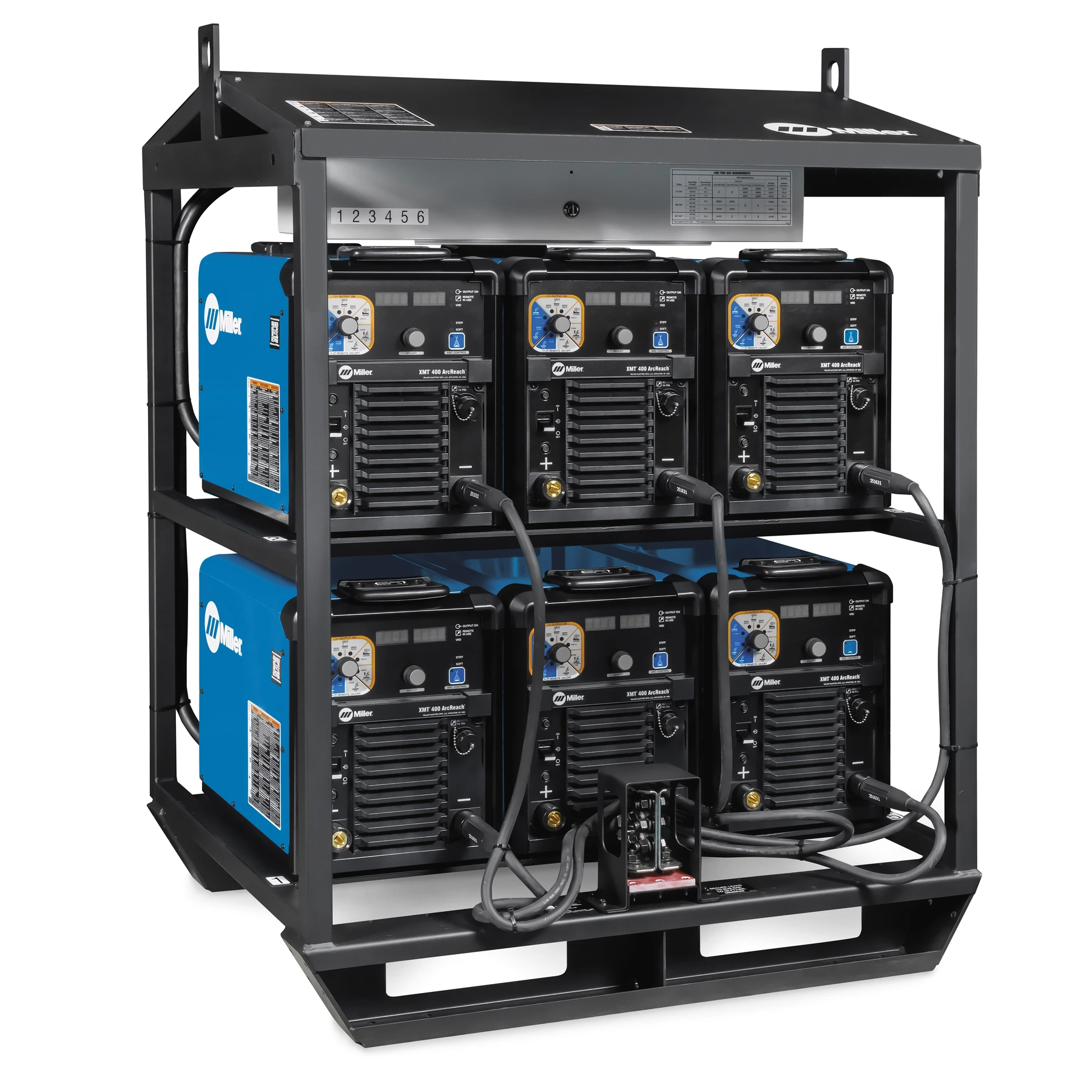 XMT® 400 460/575V ArcReach® 6-Pack Rack Tweco® | MillerWelds